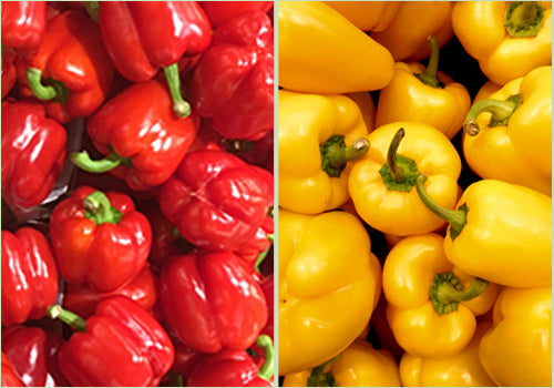Exotic Bell’s: Red & Yellow Capsicum 250GM each