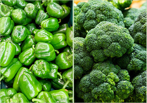 Crispy Greens: Capsicum 250GM & Broccoli 1PC